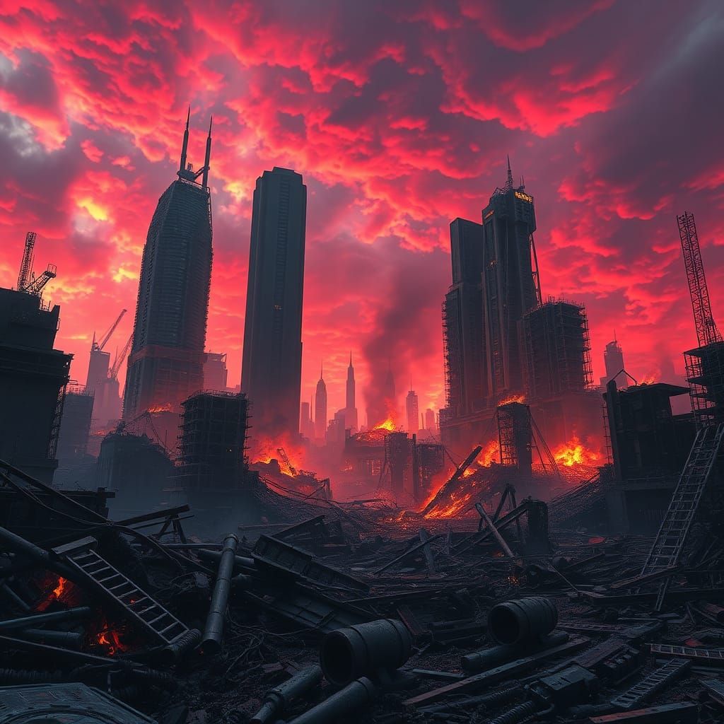 Apocalyptic Landscape of Utter Devastation in 8K