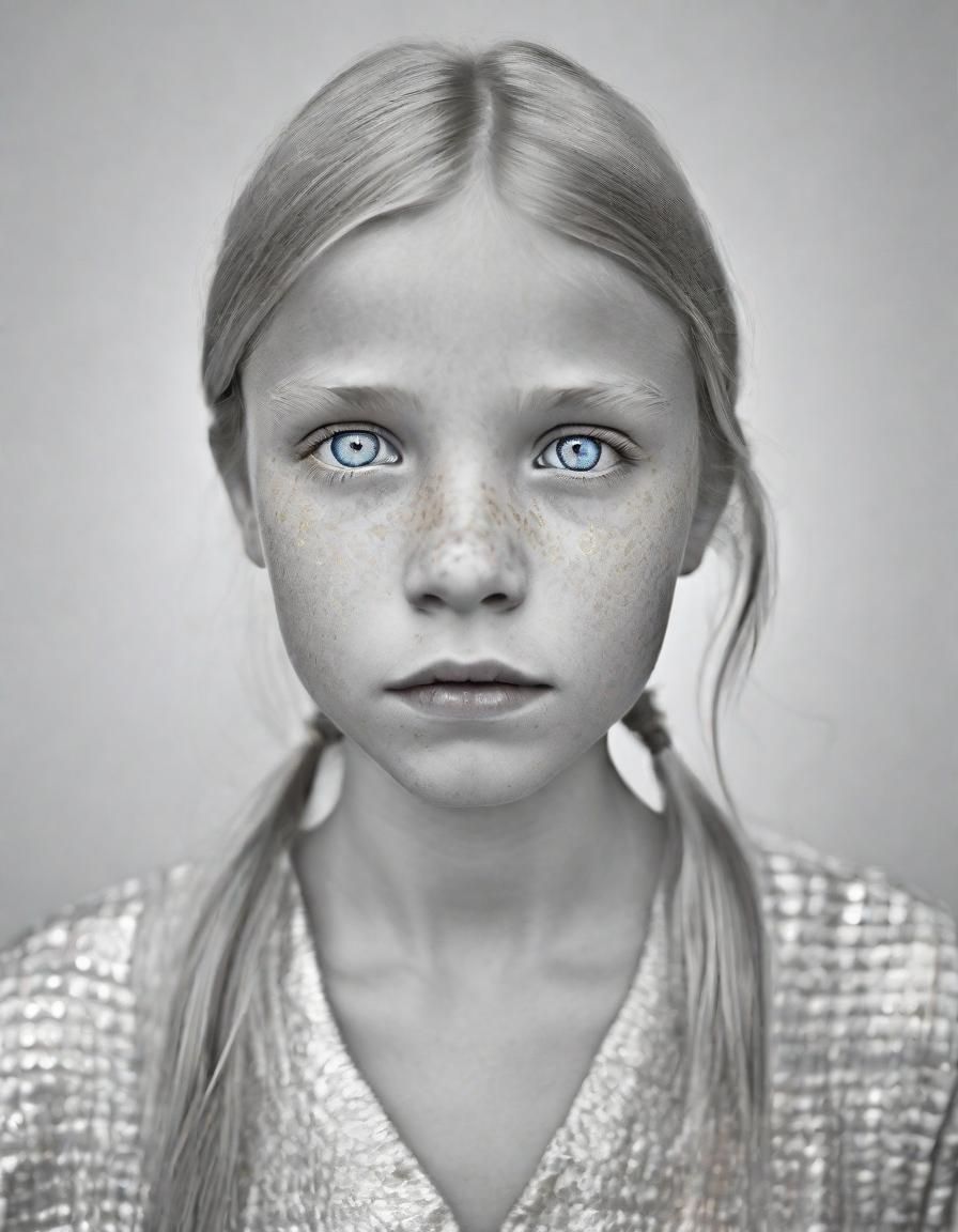 Golden-Haired Girl: Professional Color Portrait Photography