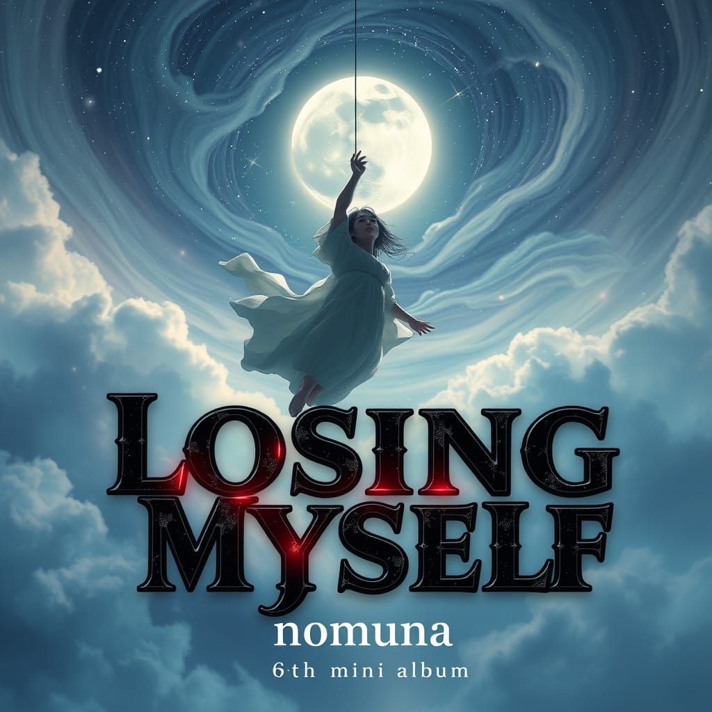 Sorrowful Figure Falls Through Starry Night Sky in Desperate...