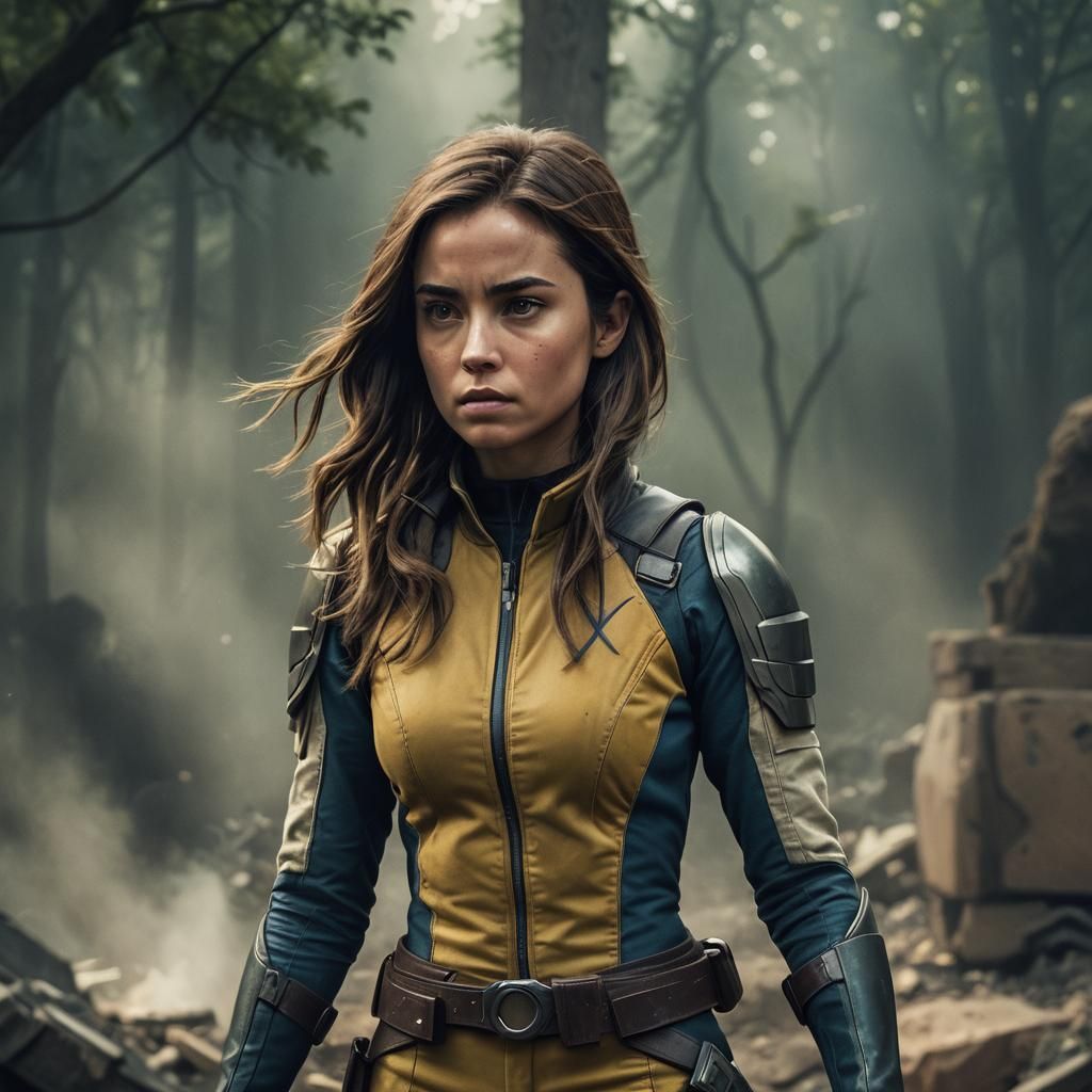 Ana de Armas as Rogue in Live-Action X-Men Style