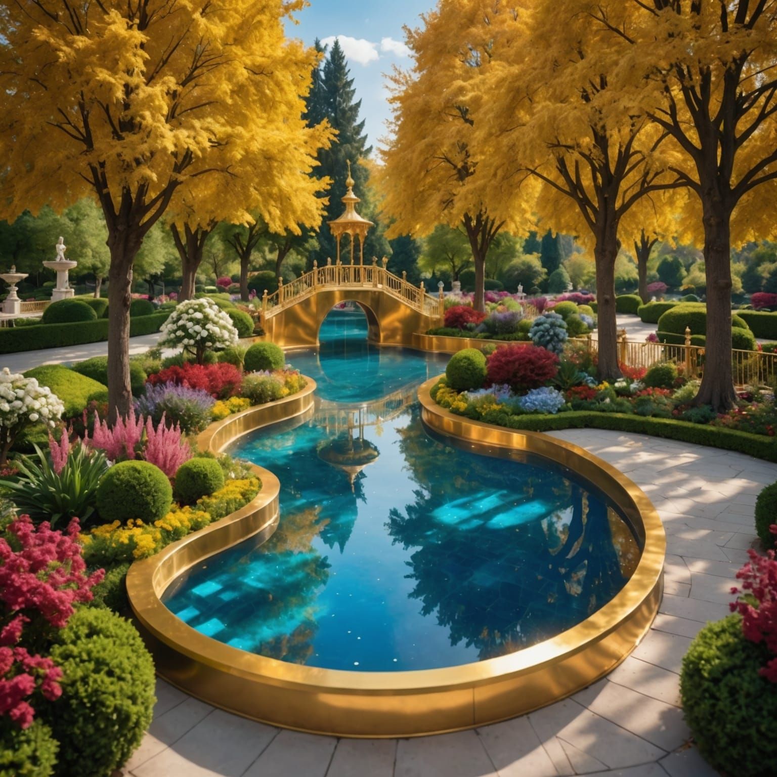 Golden Garden with River of Honey and Milk