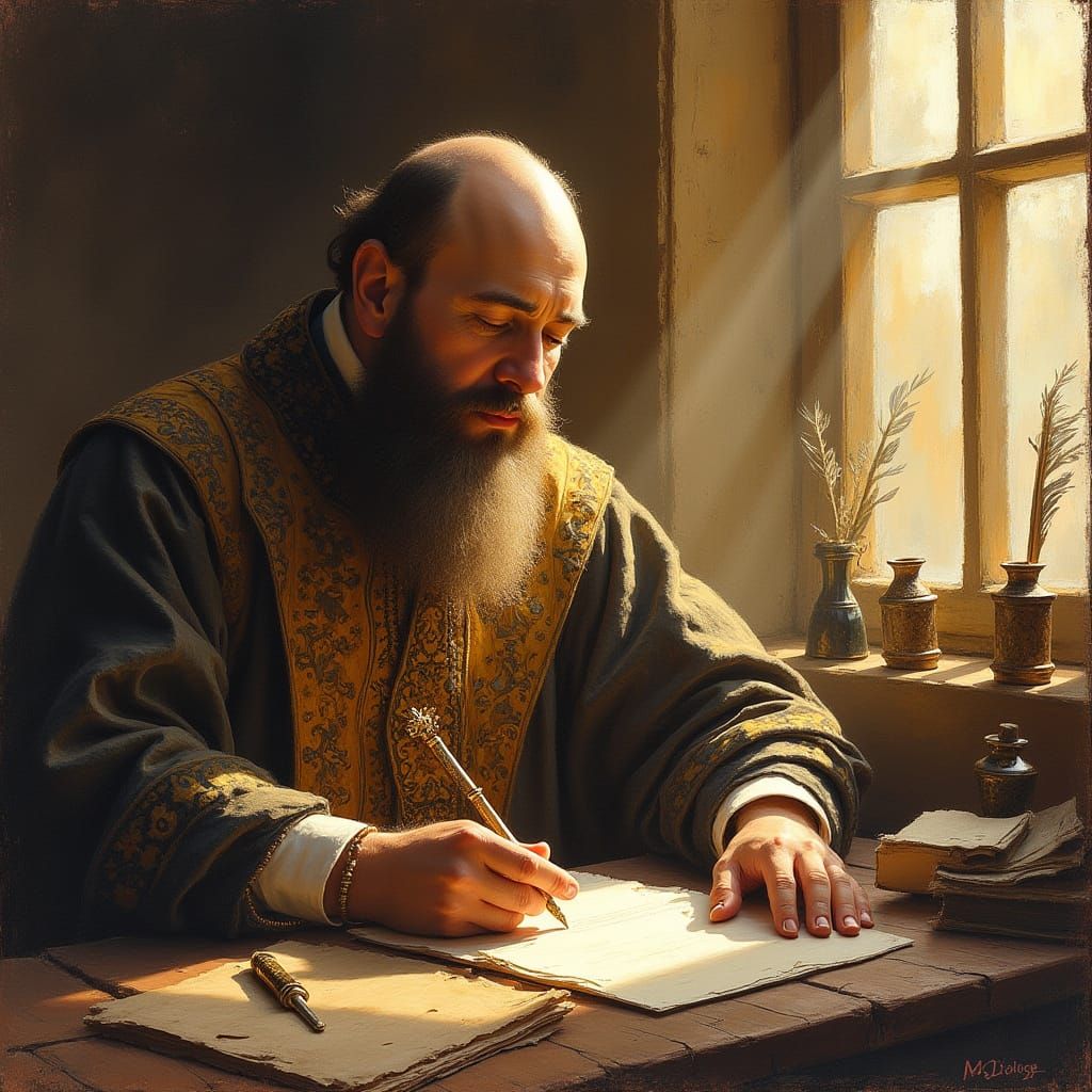 Golden Light Illuminates St. Francis de Sales in Ornate, Imp...