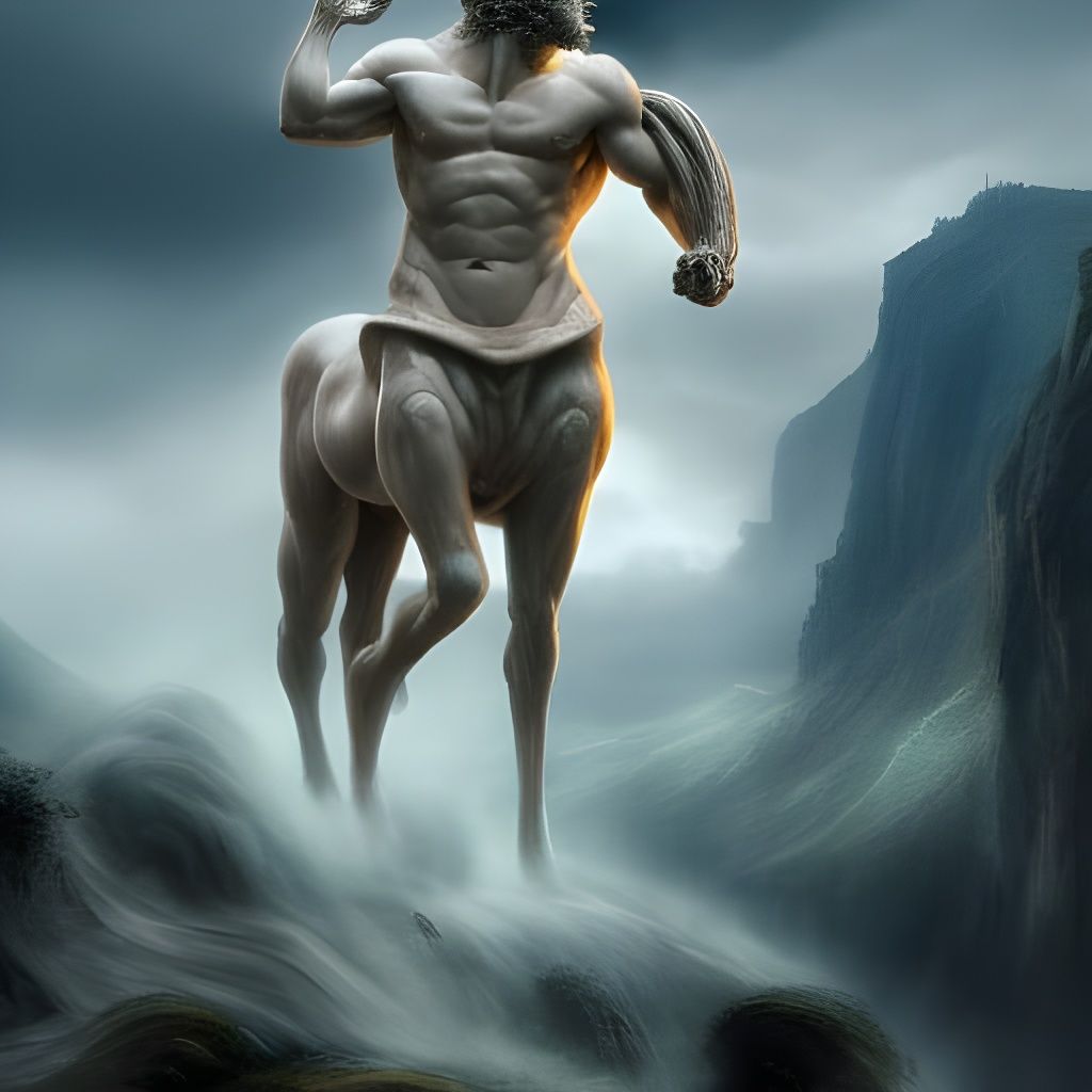 Epic Centaur from Greek Mythology in Digital Painting