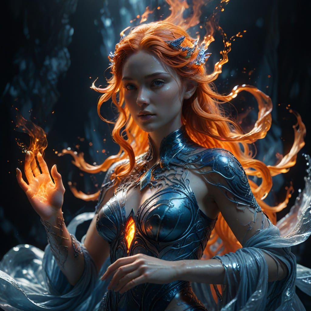 Goddess of Ice and Fire Embodies Divine Balance