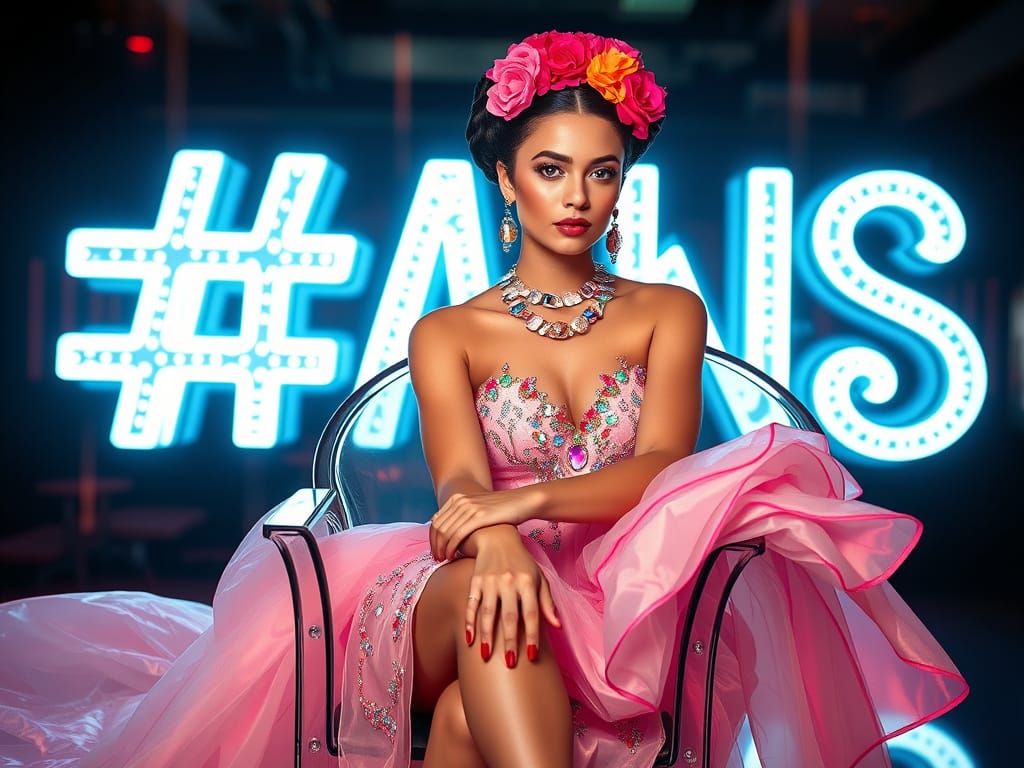 Glamorous Photo of Girl in Opulent Dress