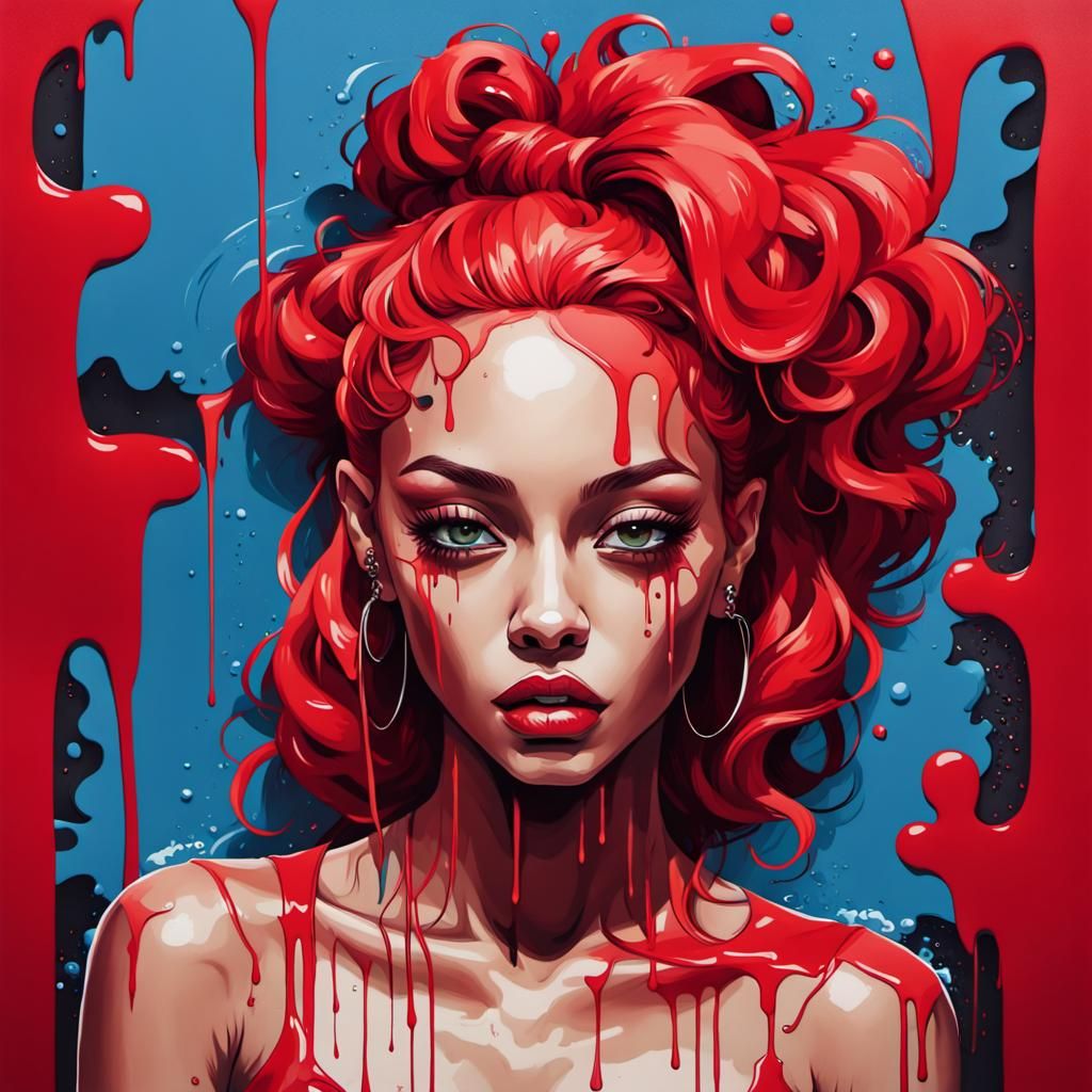 Doja Cat in Graffiti Splash Art Style