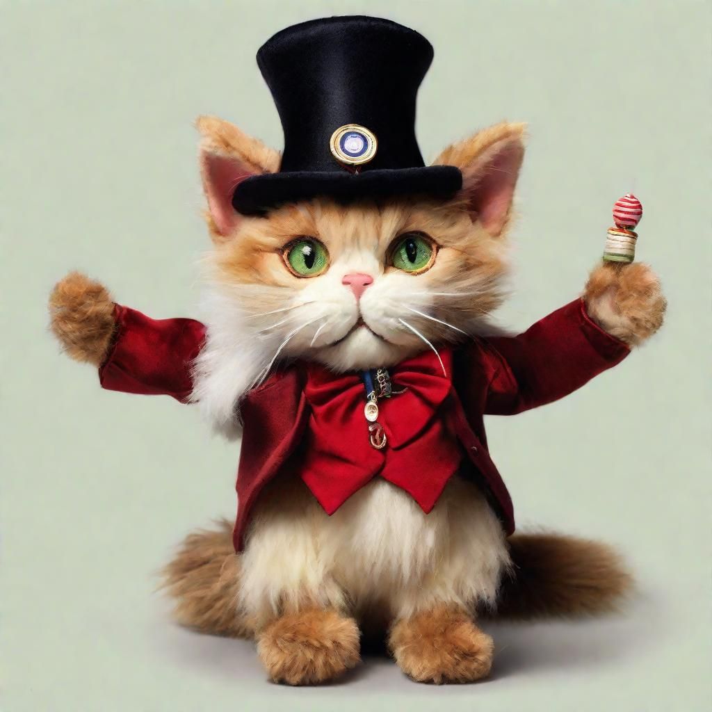 Plush Cat as The Fluffy Magician Character