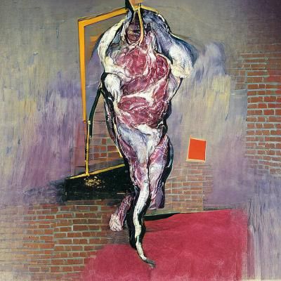 Figure in Francis Bacon's Distorted Style