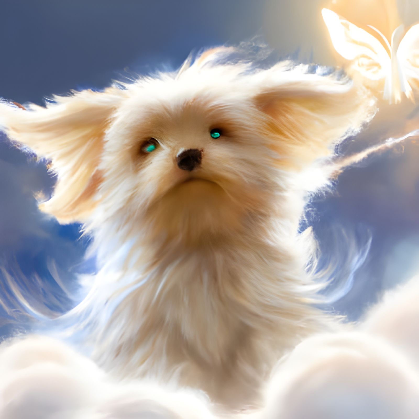 Angelic Maltese-Yorkie Mix by James Christensen