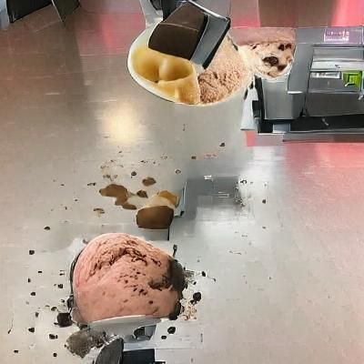 Vintage Ice Cream Machine Out of Service