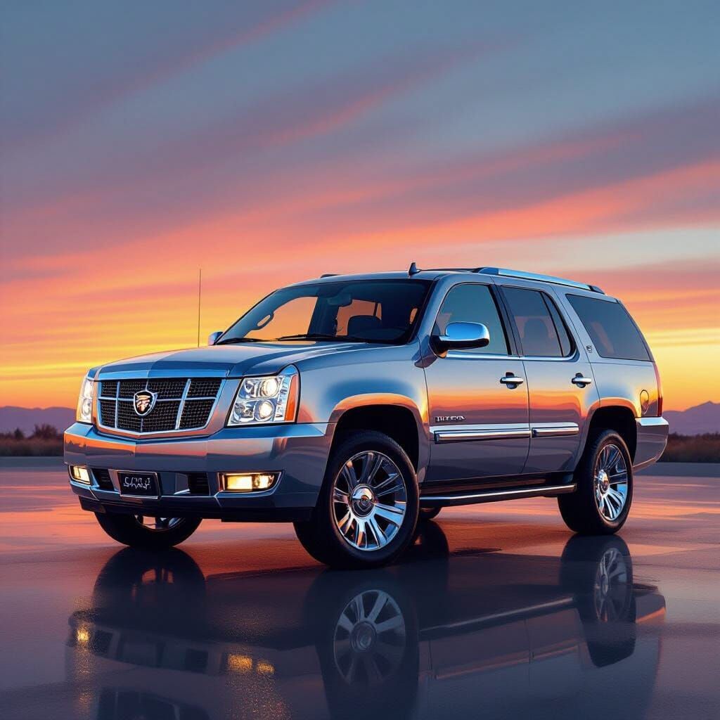 Cadillac Escalade in Retro-Futuristic Style