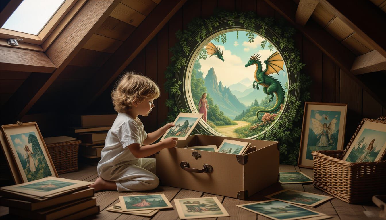 Child's Discovery: Portals to Fantasy Worlds