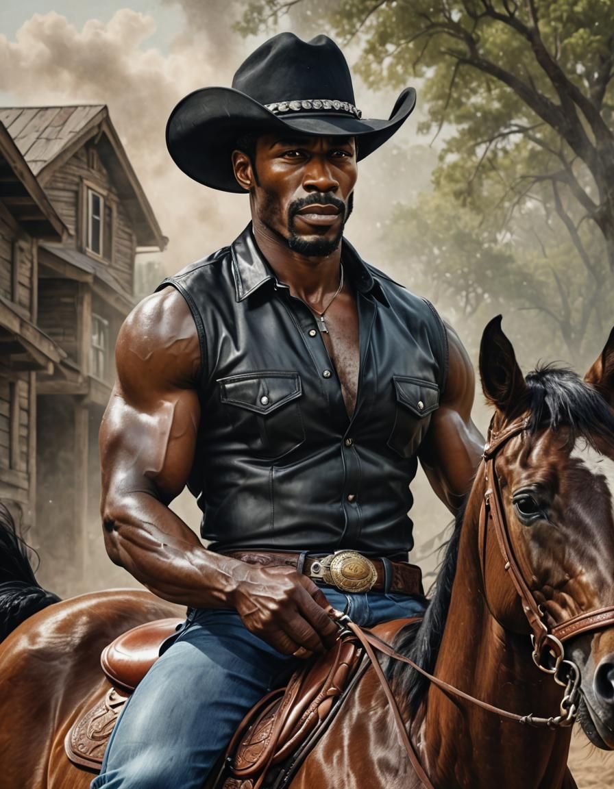 Handsome Black Cowboy