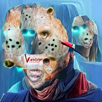 Jason Voorhees Hockey Mask Close-Up