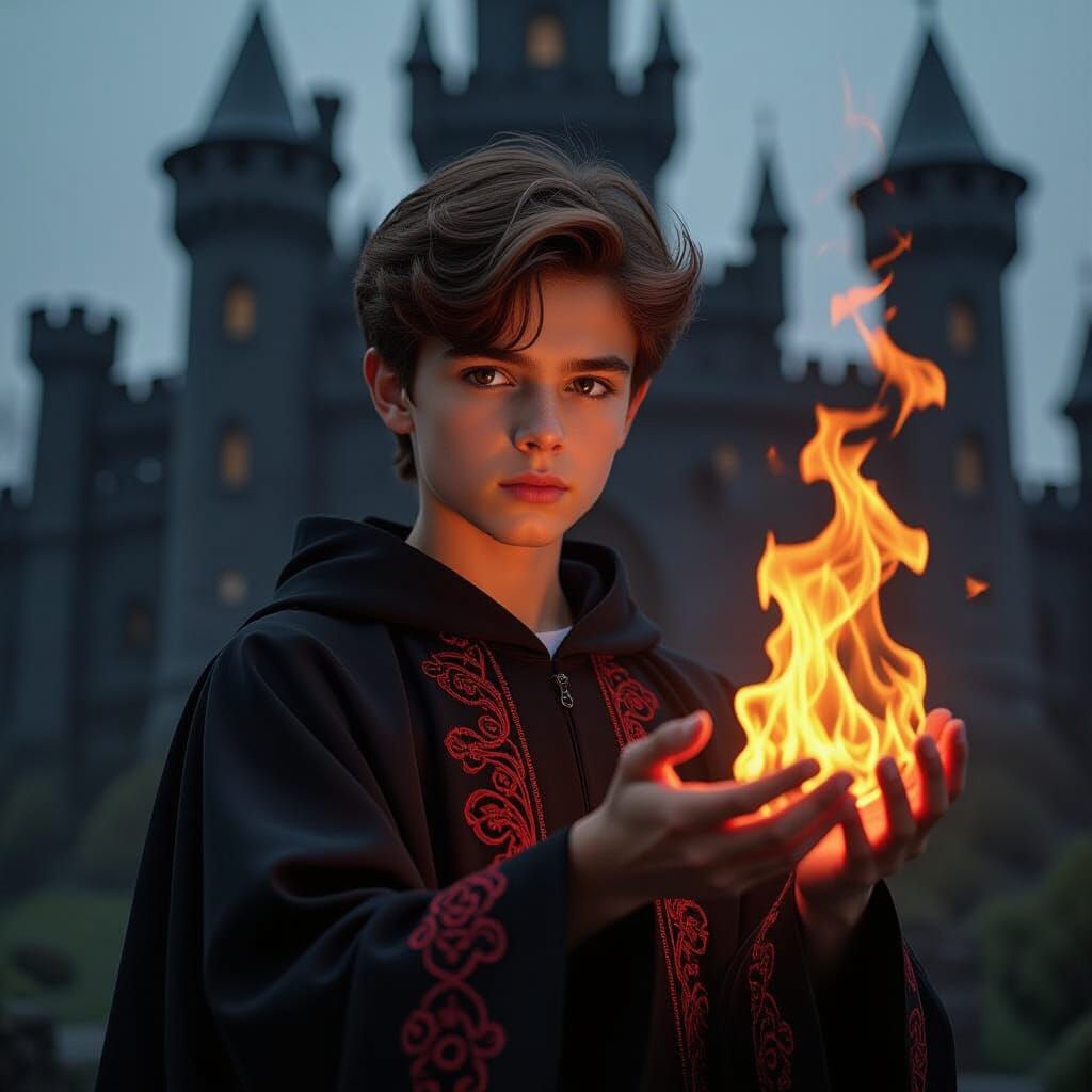 Teen Fire Controller in Photorealistic Style