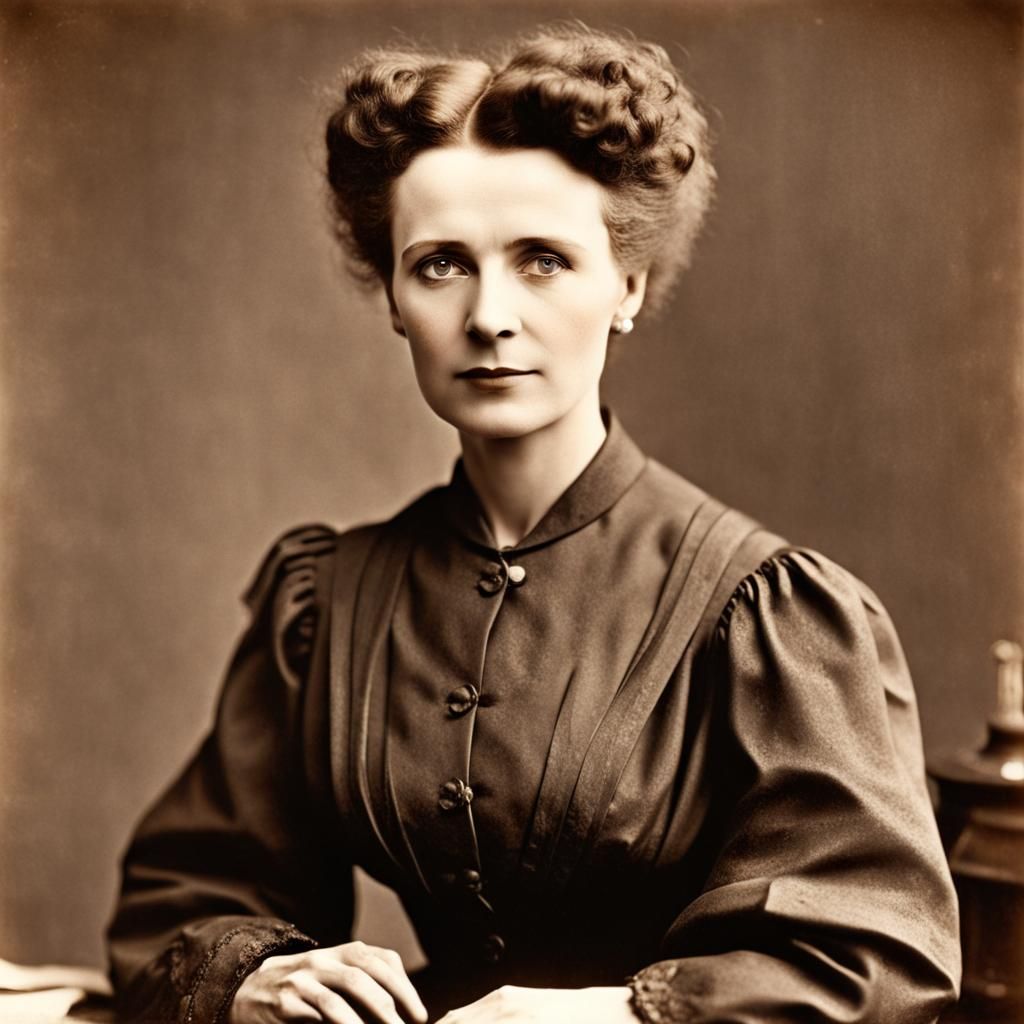 Marie Curie in a Clandestine Laboratory