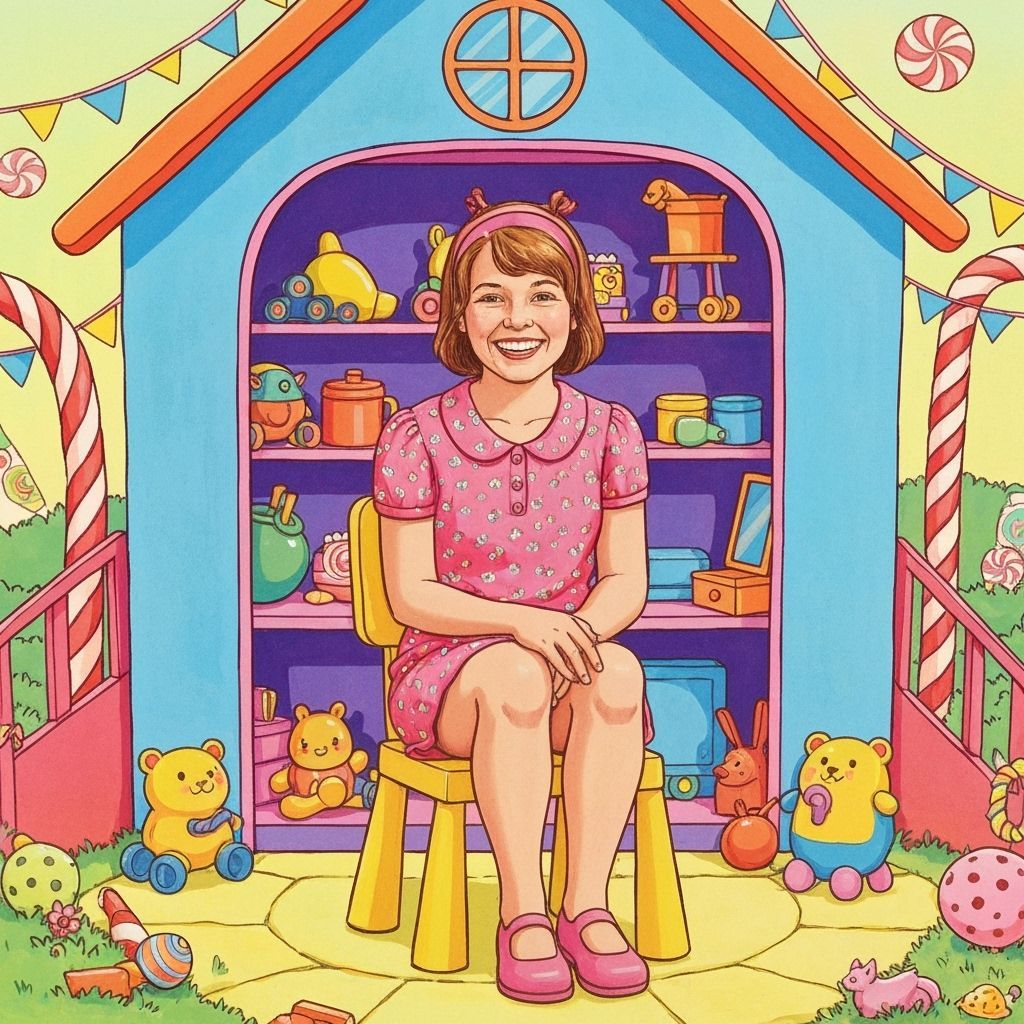 Woman in Playhouse, Camille Rose Garcia Style