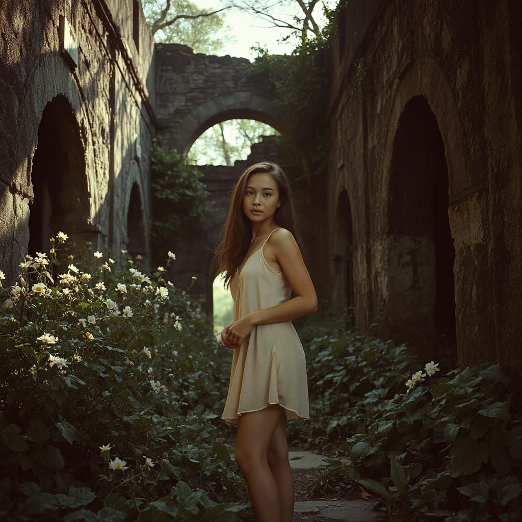 Bohemian Sanctuary in Moonlit Ruins