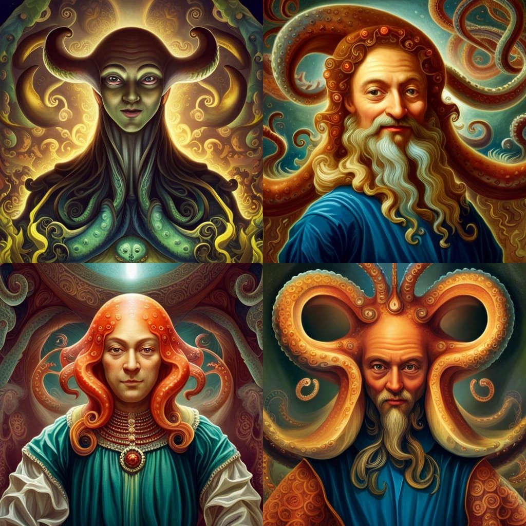 Peculiar Portraits - Renaissance Alien