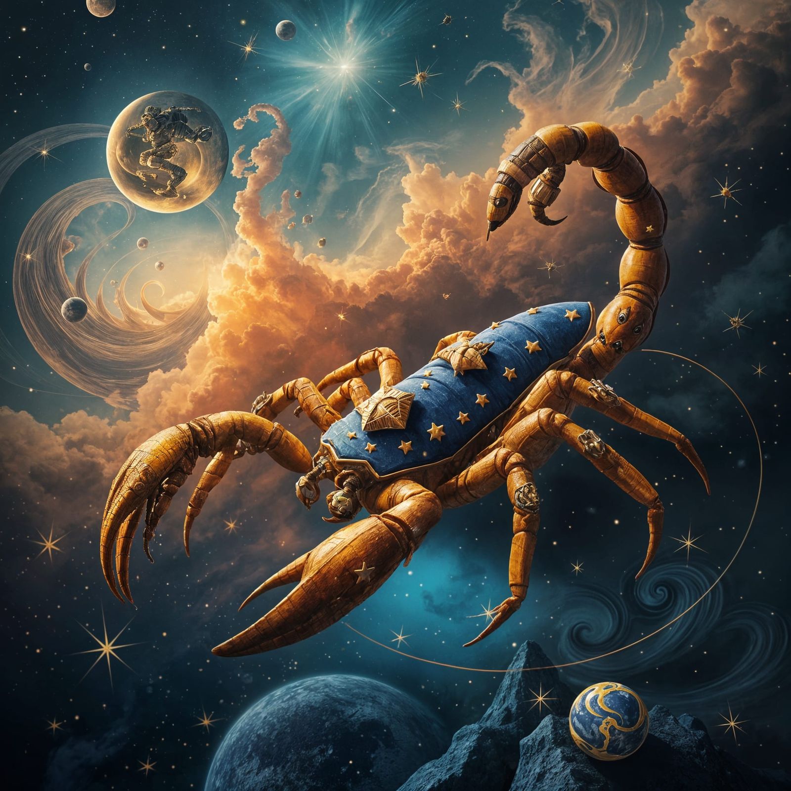 Scorpio Starsign in a Universe Setting