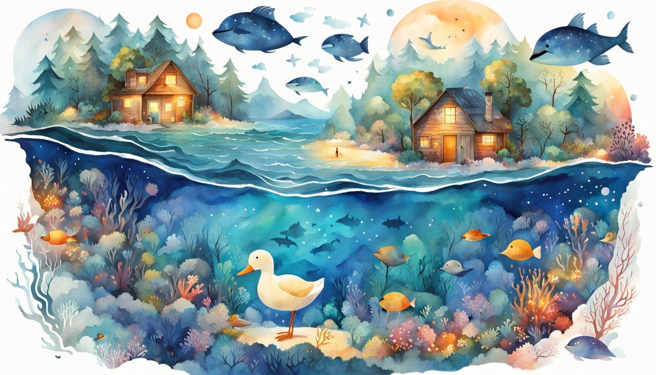 Underwater Human Civilization with Coral Cities