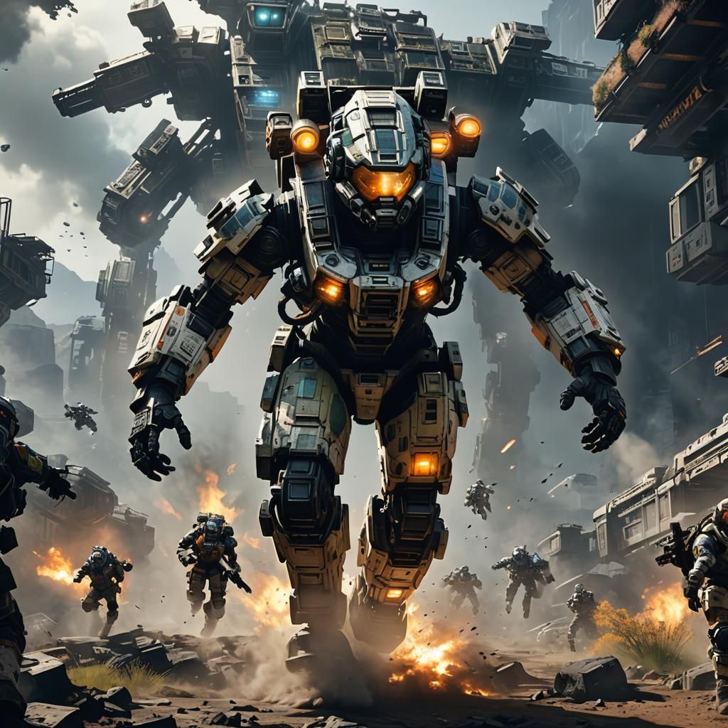 Titanfall 2 Pilot Emerges: 3D Game Cinematic Scene