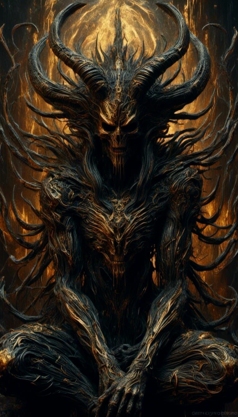 Nightmare Dream: Morpheus as a Grunge Painting