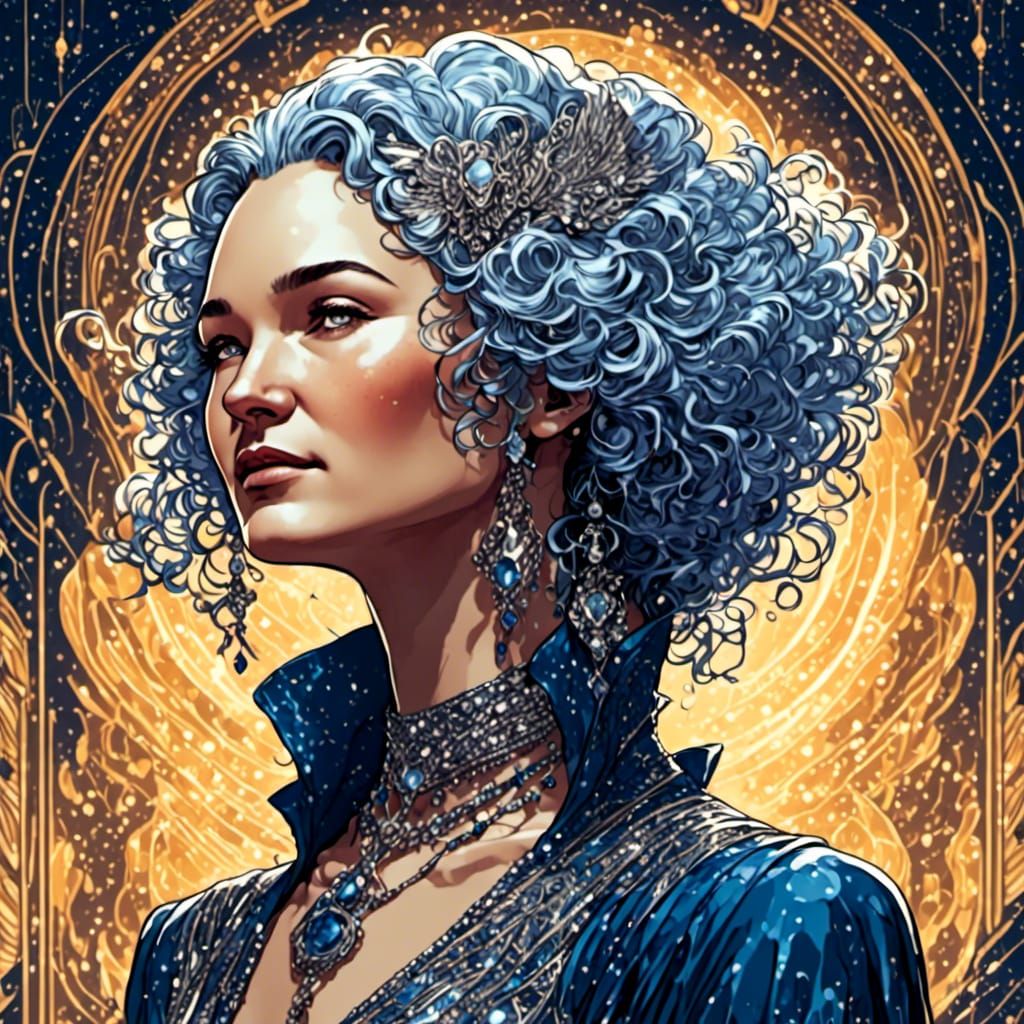 <lora:NeonBioGlowXL:1.0> <lora:Art Deco:1.0> <lora:IndigenousWoman:1.0> in style of art deco luminous glowing woman extr...