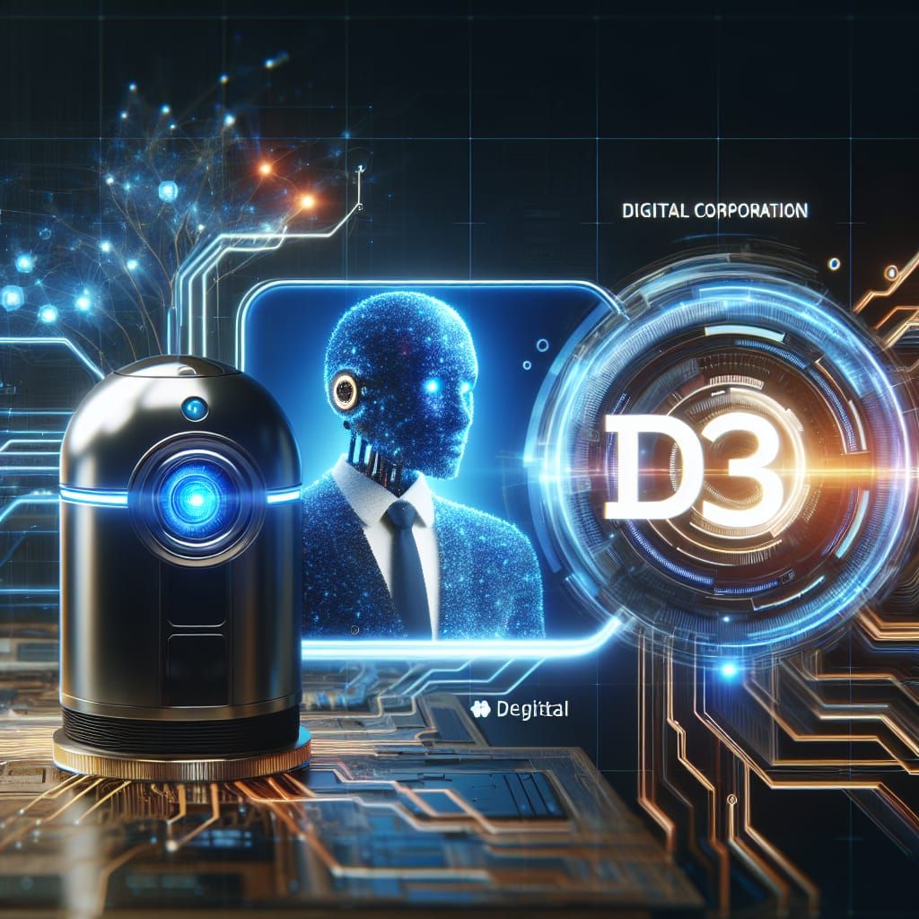 Futuristic AI System and Digital Corporation Integration