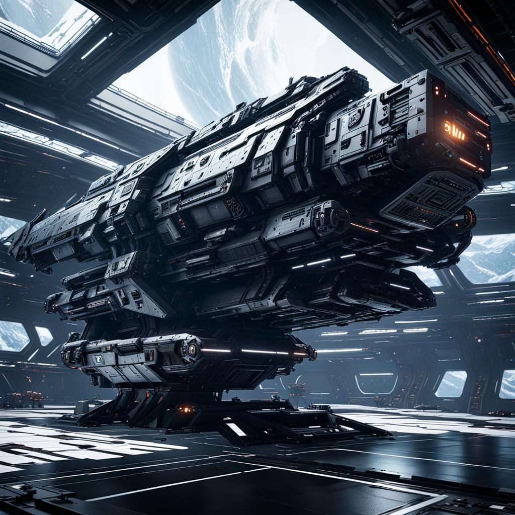 Rocinante Warship from The Expanse in 3D