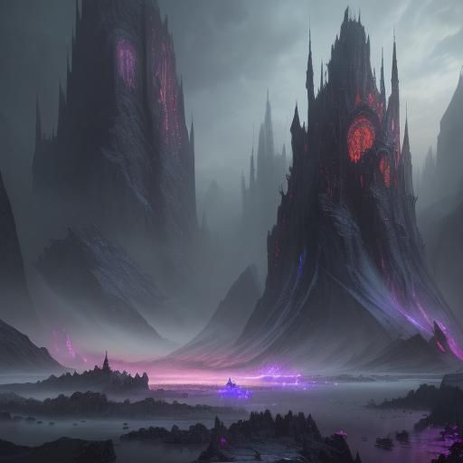 Fantastical Landscape in Detailed Matte Painting