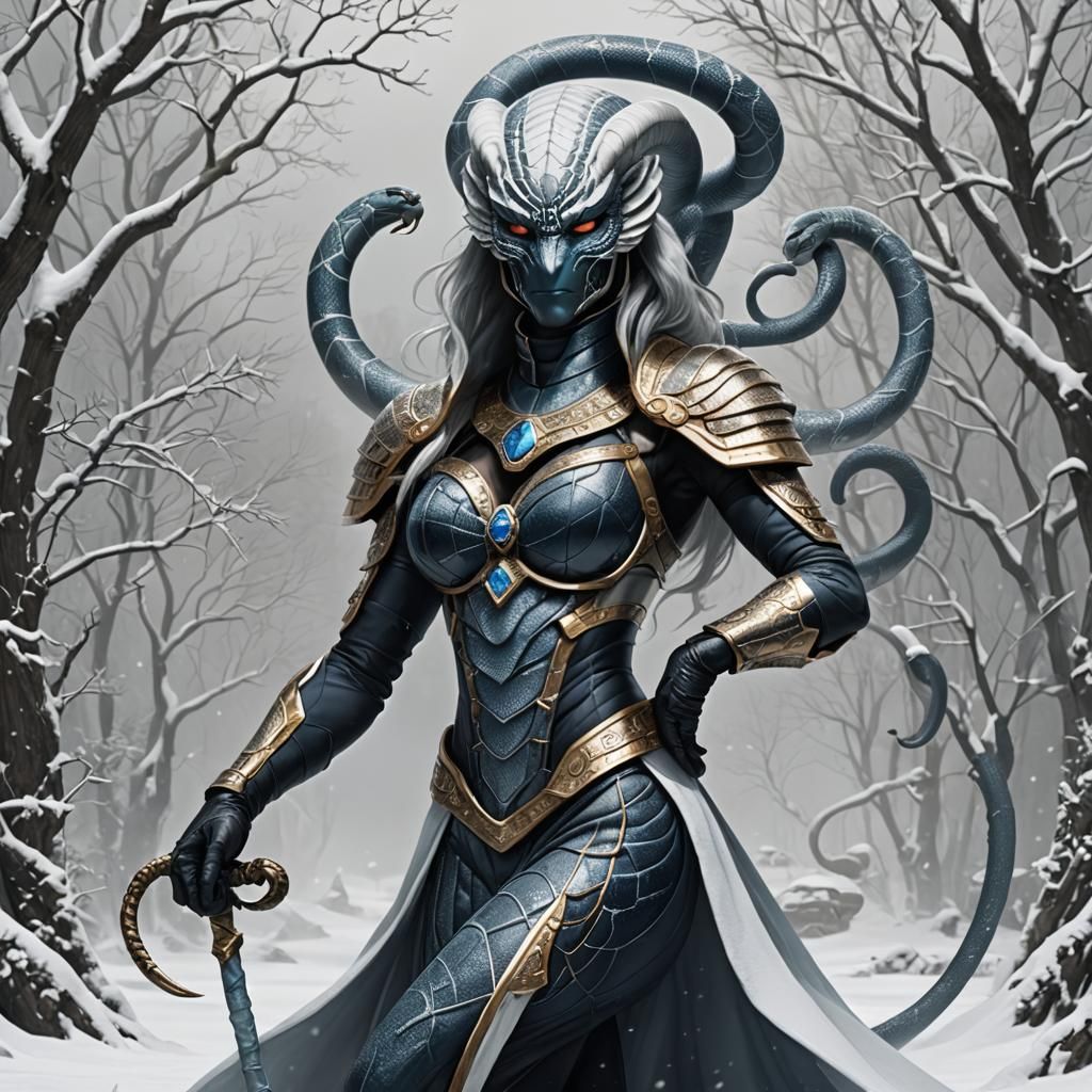 CoBrA Style Winter Personification