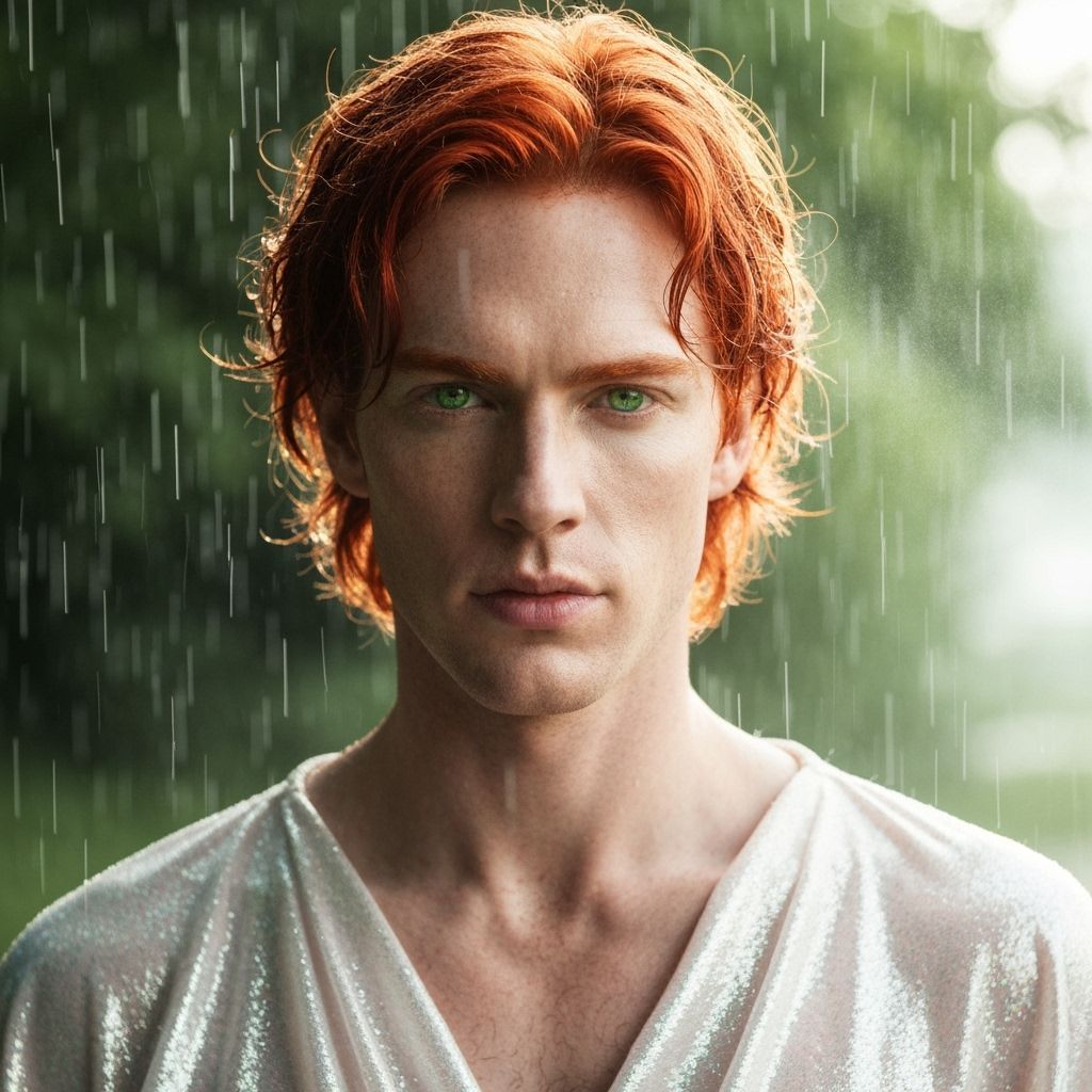 Portrait of Red-haired Man in Silk Gown