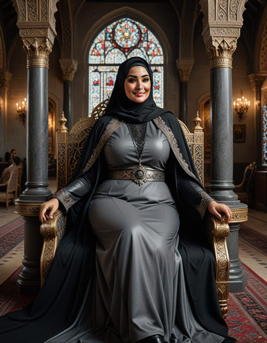 Middle Eastern Princess in Regal Attire