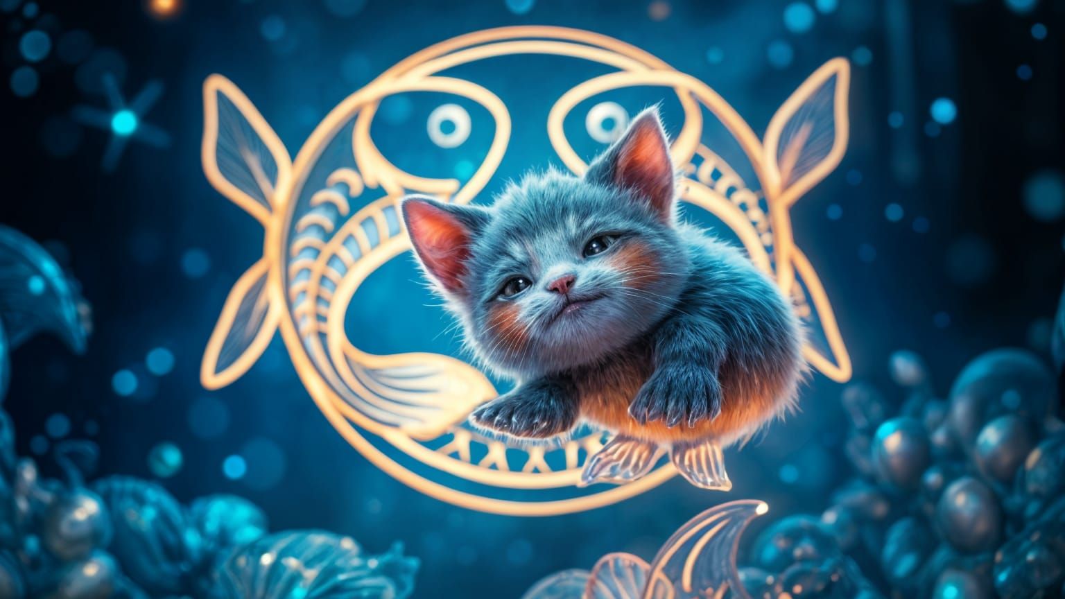 ♓️Cat under the zodiac sign Pisces♓️