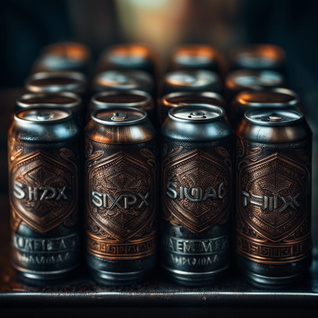 Hyperrealistic Six Pack in Cinematic Lighting