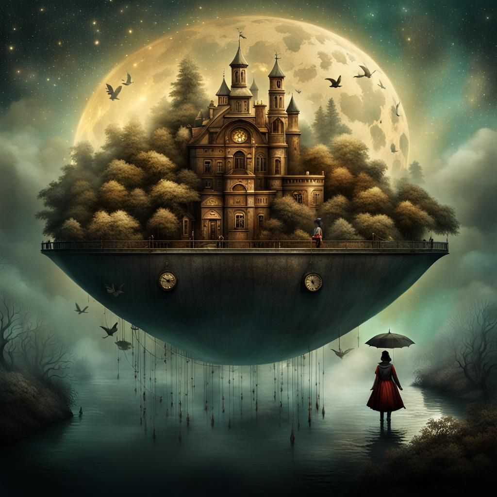 Whimsical Concept Art with Intricate Details