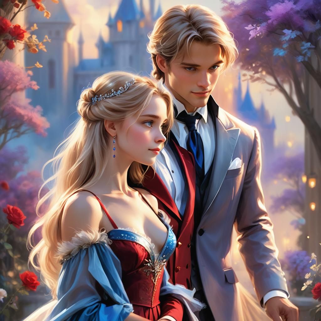Romantic Prince and Princess Fantasy Art