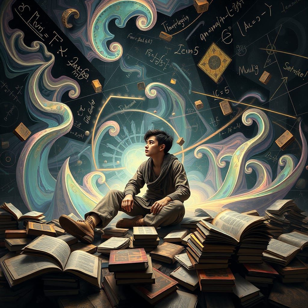 Surreal Math Student in a Fractal Universe