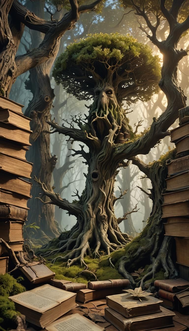 Enchanted Diorama: Treebeard in Miniature Fangorn Forest