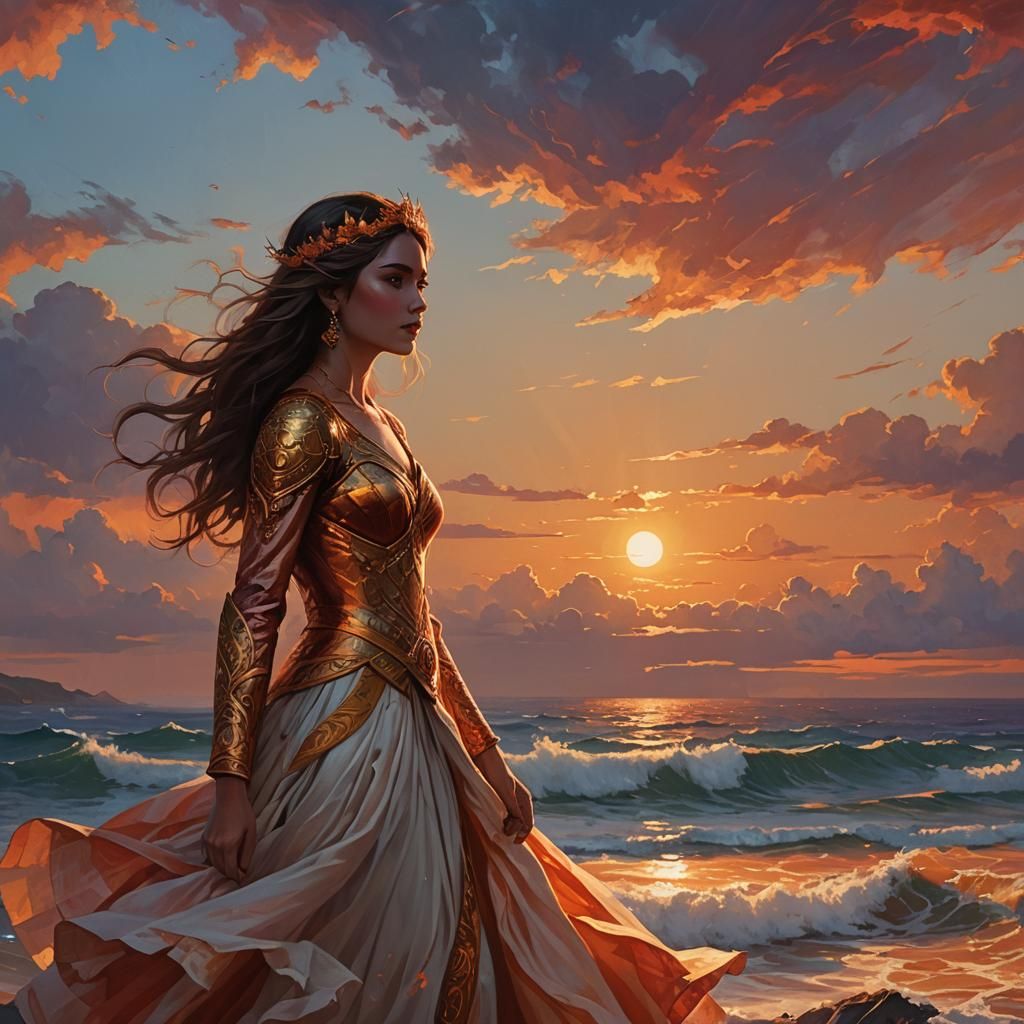 Enchantress of the Horizon in Sunset Radiance