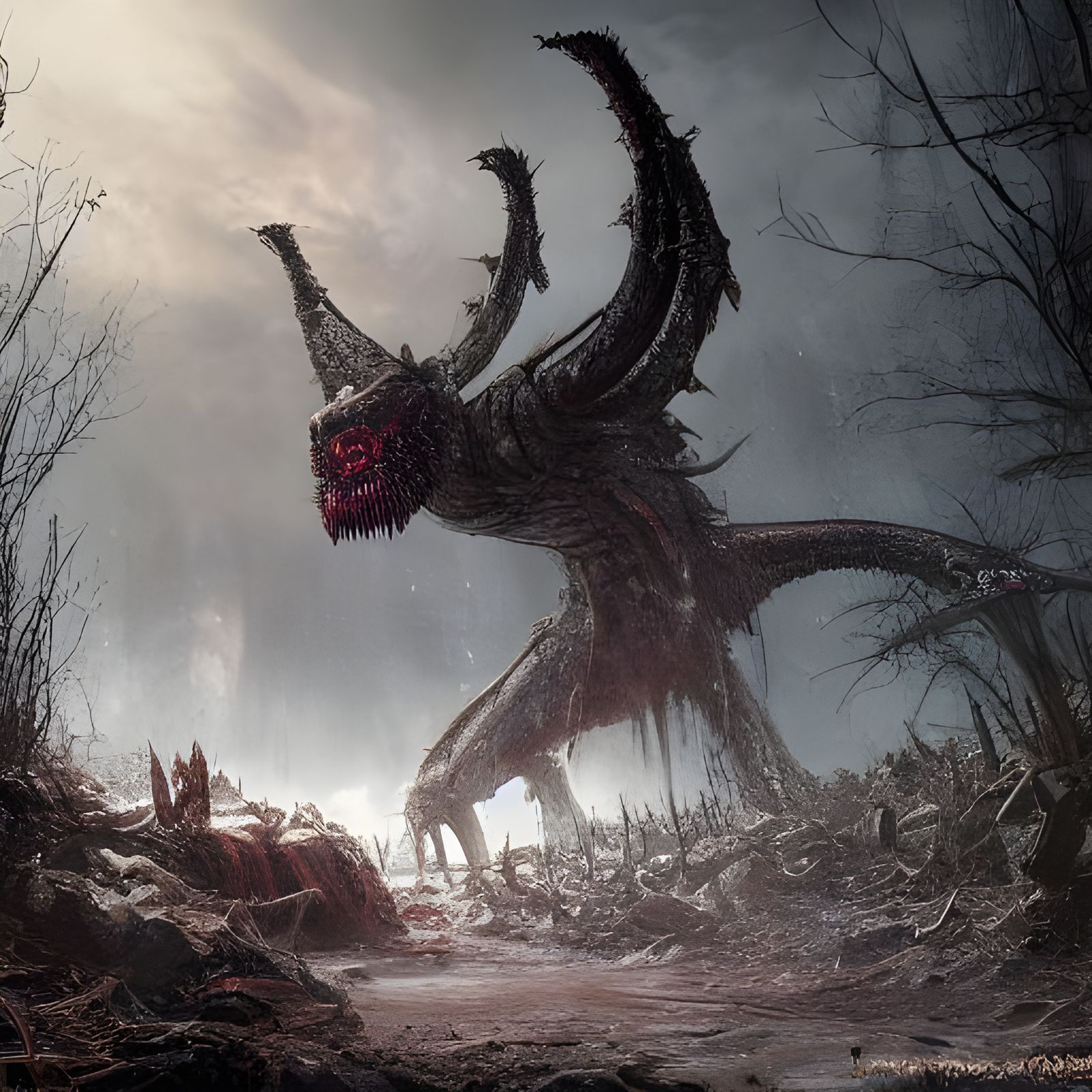 Post-Apocalyptic World Ruined by Lovecraftian God