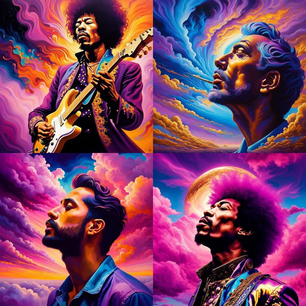 Surreal Purple Haze Dreamscape: An AI Vision