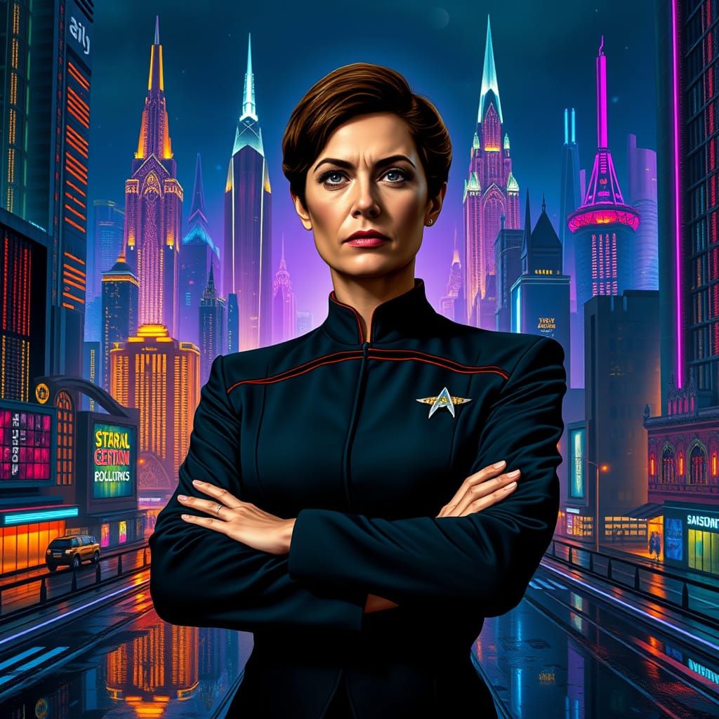 Starfleet Officer Disdains Futuristic City