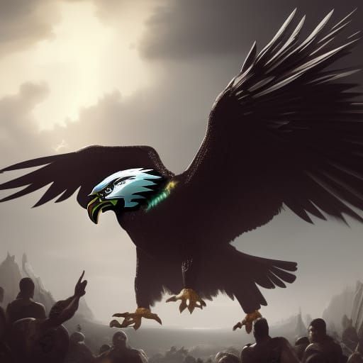Philadelphia Eagles as God: Fantasy Art Masterpiece