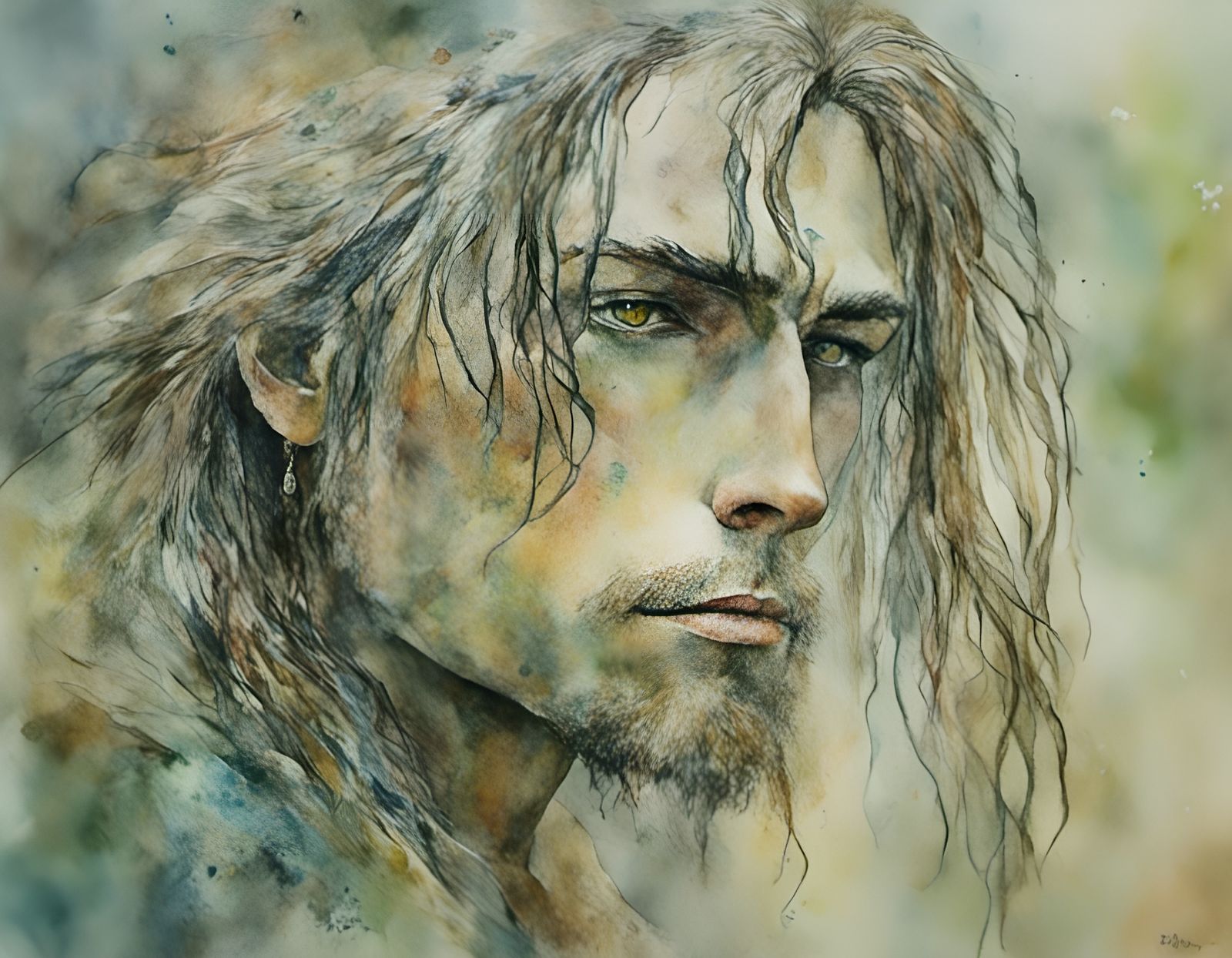 <lora:Water elf:1.0>  Aragorn
