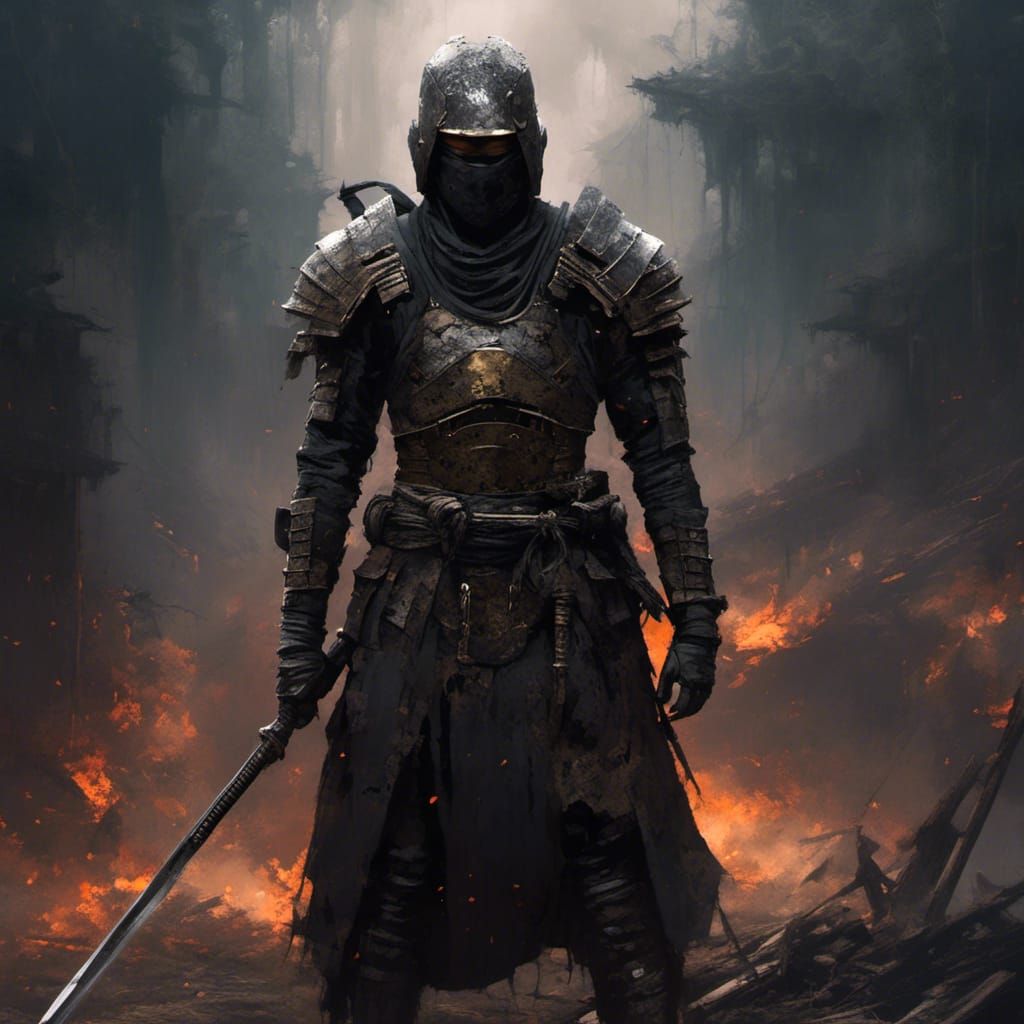 冥武士" (Mei Bushi - Dark Ronin)