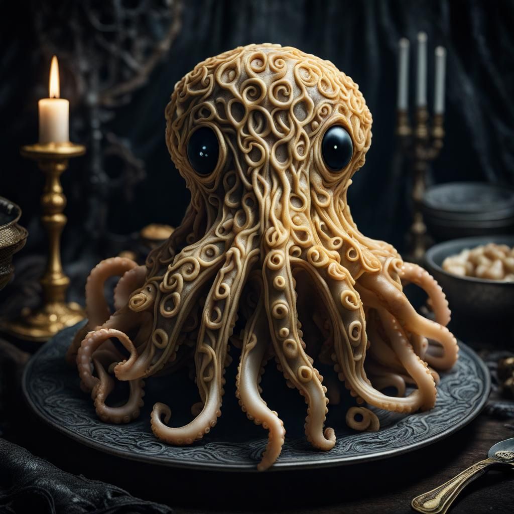Calamari gothic cake
