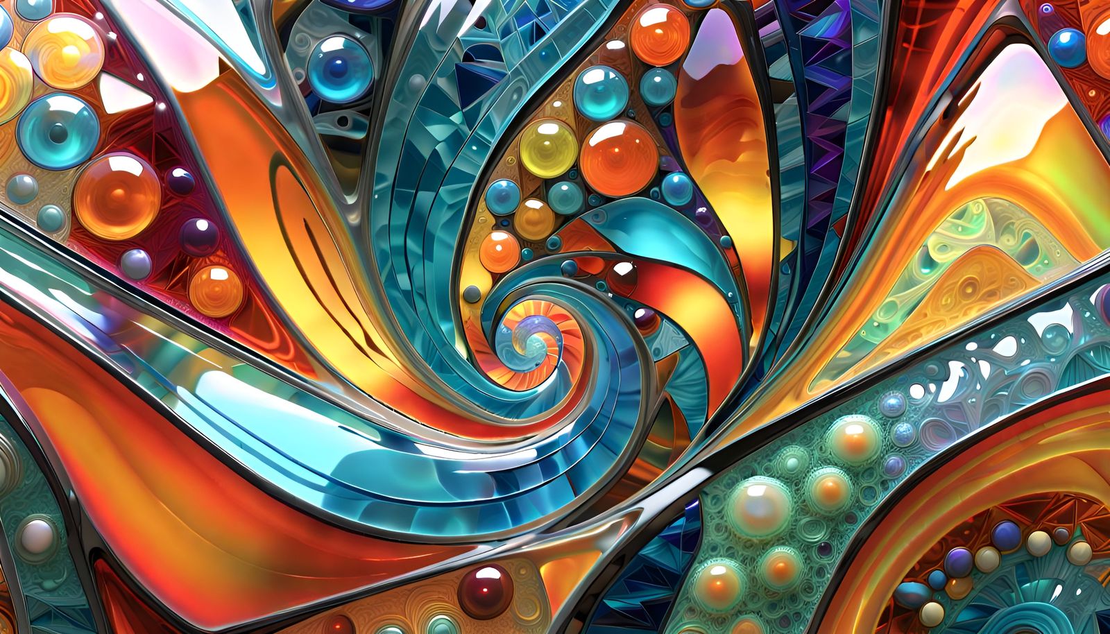 Abstract glass sculpture 22feb24