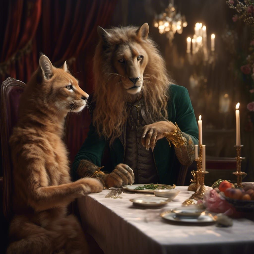 Alien Party: Hyperrealistic 20th Century Painting Style